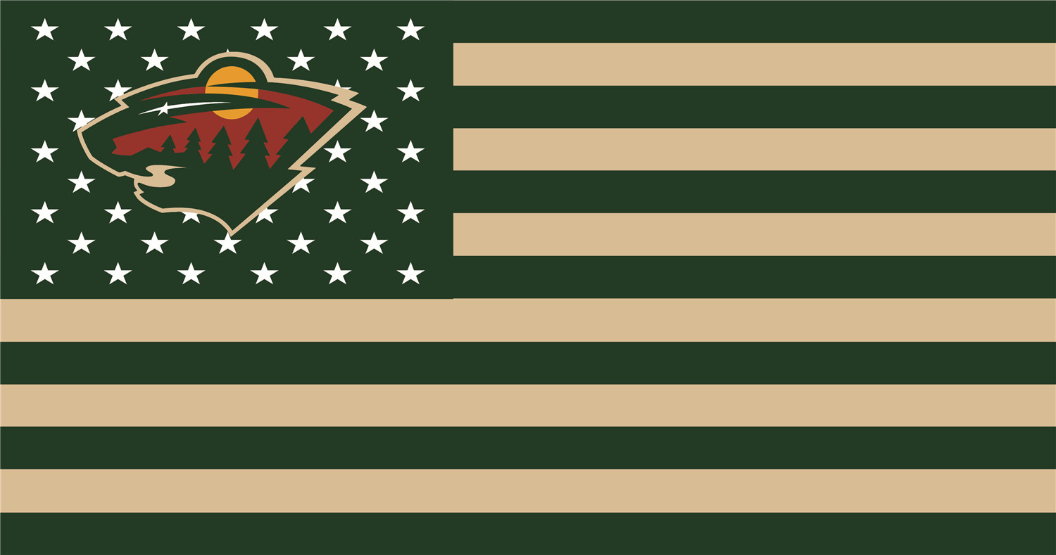 Minnesota Wild Flags iron on transfers